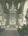 London St Pauls Cathedral The Reredos Vintage A4 Photo Print