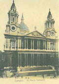 London St Pauls Cathedral Vintage A4 Photo Print