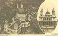 London St Pauls Cathedral from Air and Earth Vintage A4 Photo Print