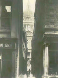London St Pauls Cathedral from Cannon Alley Vintage A4 Photo Print