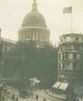 London St Pauls Cathedral from Cheapside Vintage A4 Photo Print