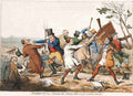 London Tactics 1828 Cartoon Joke 001 Vintage A4 Photo Print