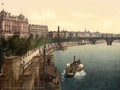 London Thames Embankment II Vintage A4 Photo Print