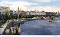 London The Embankment 1904 Vintage A4 Photo Print
