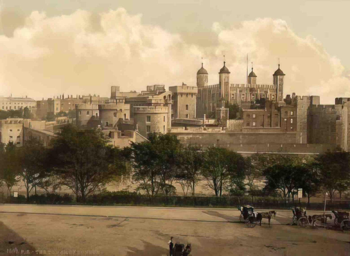 London The London Tower Vintage A4 Photo Print