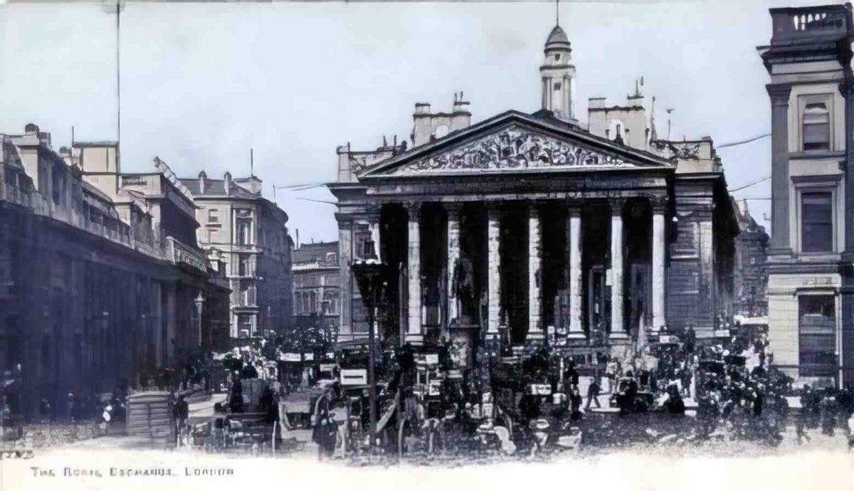 London The Royal Exchange Vintage A4 Photo Print