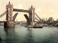 London Tower Bridge II Vintage A4 Photo Print