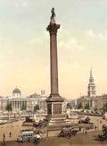 London Trafalgar Square II Vintage A4 Photo Print