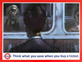 London Underground Scream Vintage Retro Advert Poster A4 Photo Print