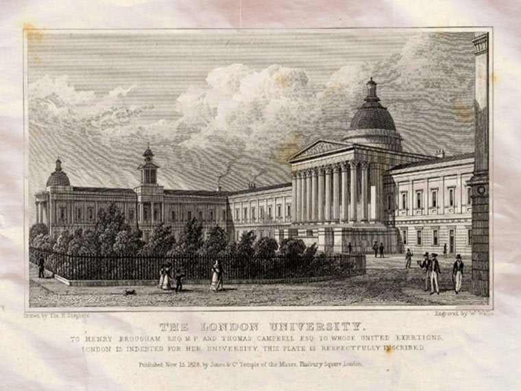 London University London England 1827 Vintage A4 Photo Print