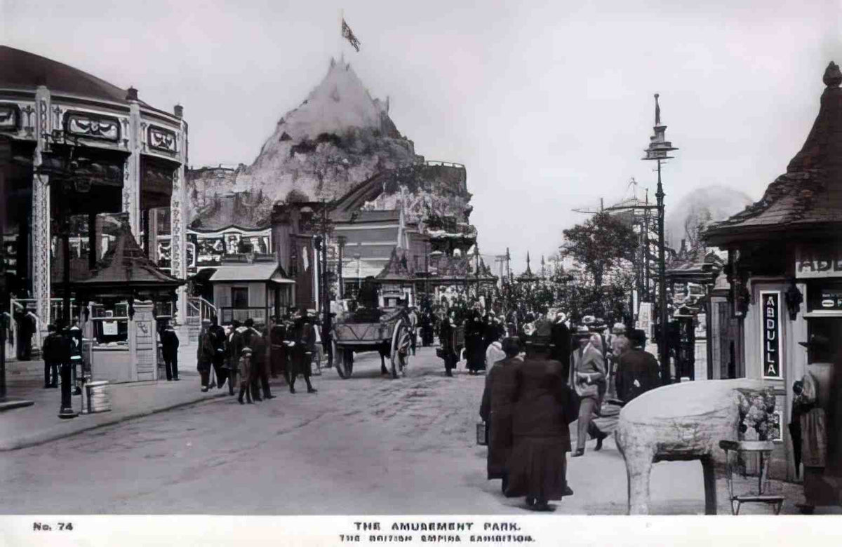 London Wembley British Empire Exhibition Amusement Park 1924 Vintage A4 Photo Print