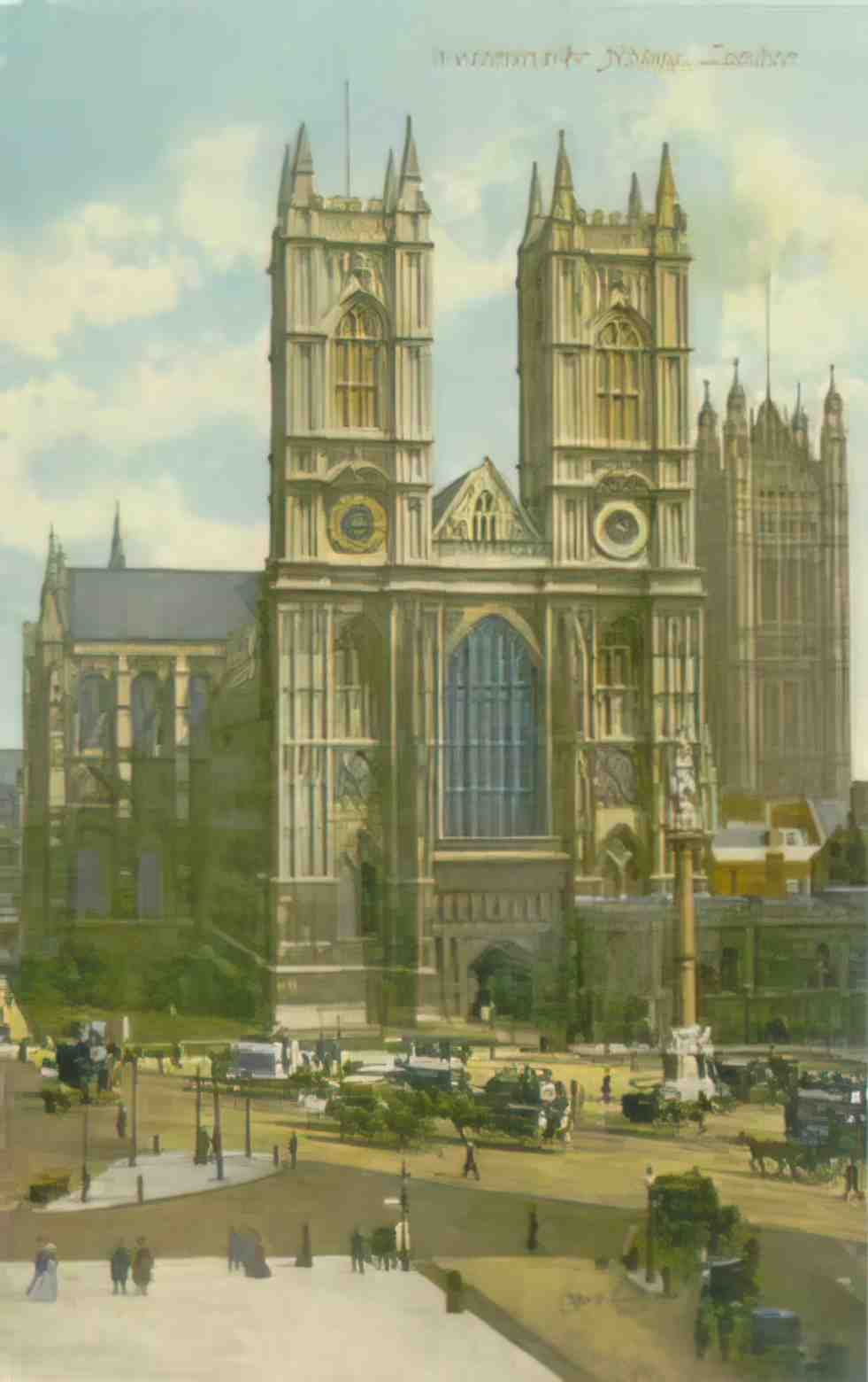 London Westminster Abbey 1910s Vintage A4 Photo Print