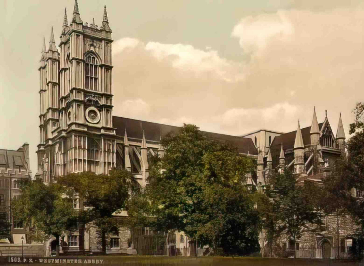 London Westminster Abbey II Vintage A4 Photo Print