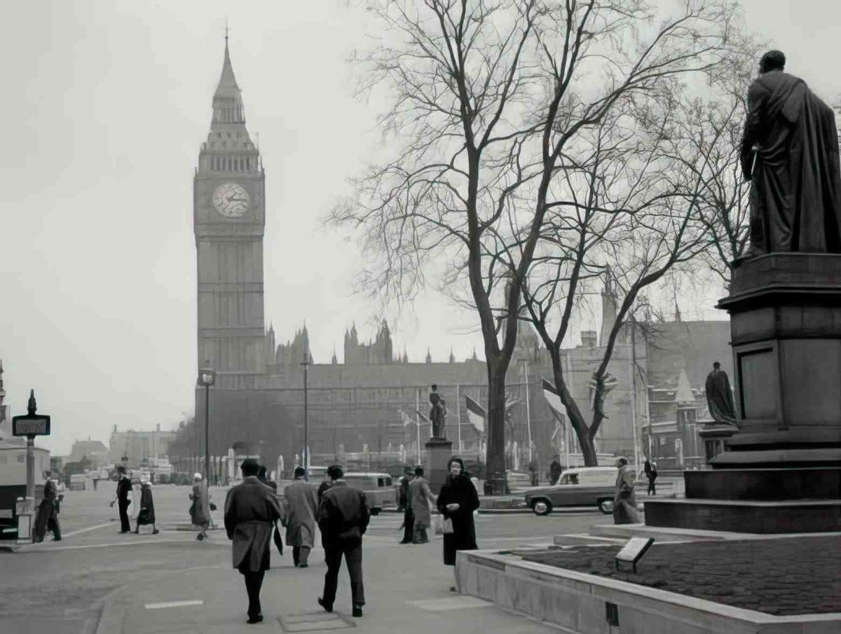 London Westminster Big Ben April 1960 Vintage A4 Photo Print