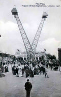 London White City Franco British Exhibition Flip Flap 1908 Vintage A4 Photo Print