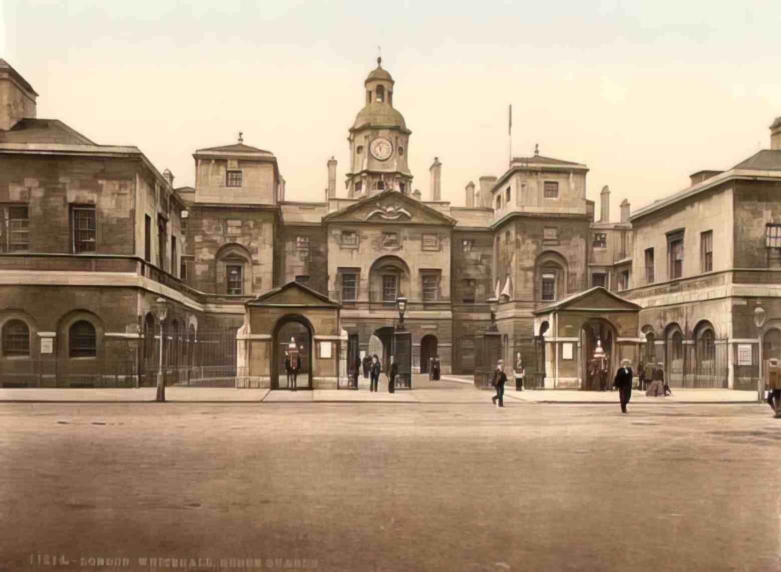 London Whitehall Horse Guards Vintage A4 Photo Print