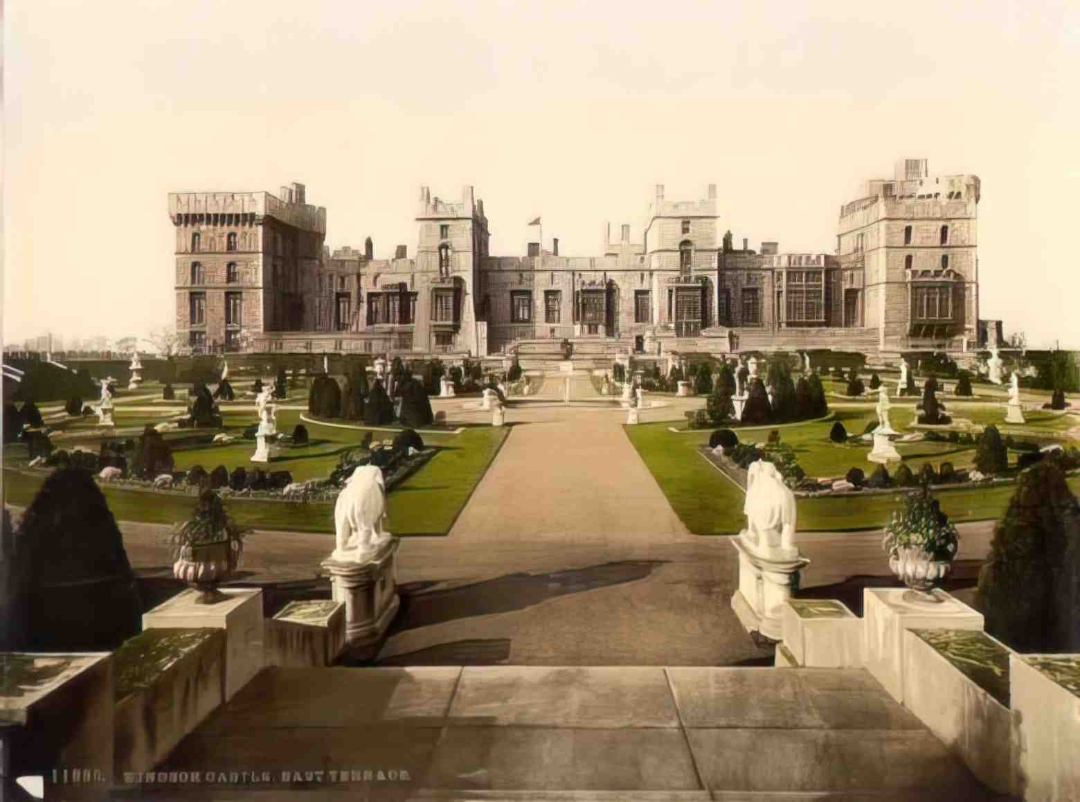 London Windsor Castle East Terrace Vintage A4 Photo Print