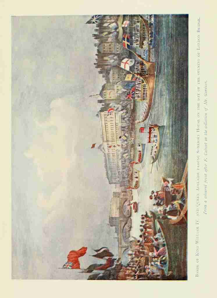 London on Thames in Bygone Days 1903 Somerset House F Calvert A4 Photo Print