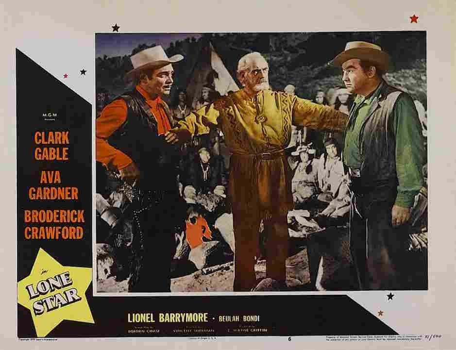 Lone Star 1952 07  film star poster A4 Photo Print