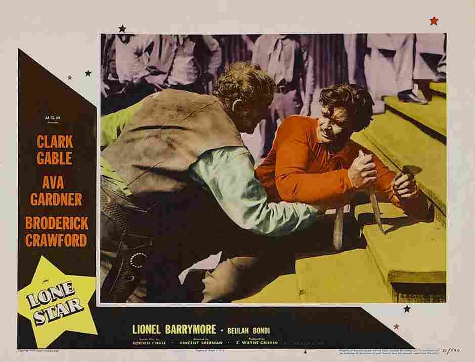 Lone Star 1952 08  film star poster A4 Photo Print
