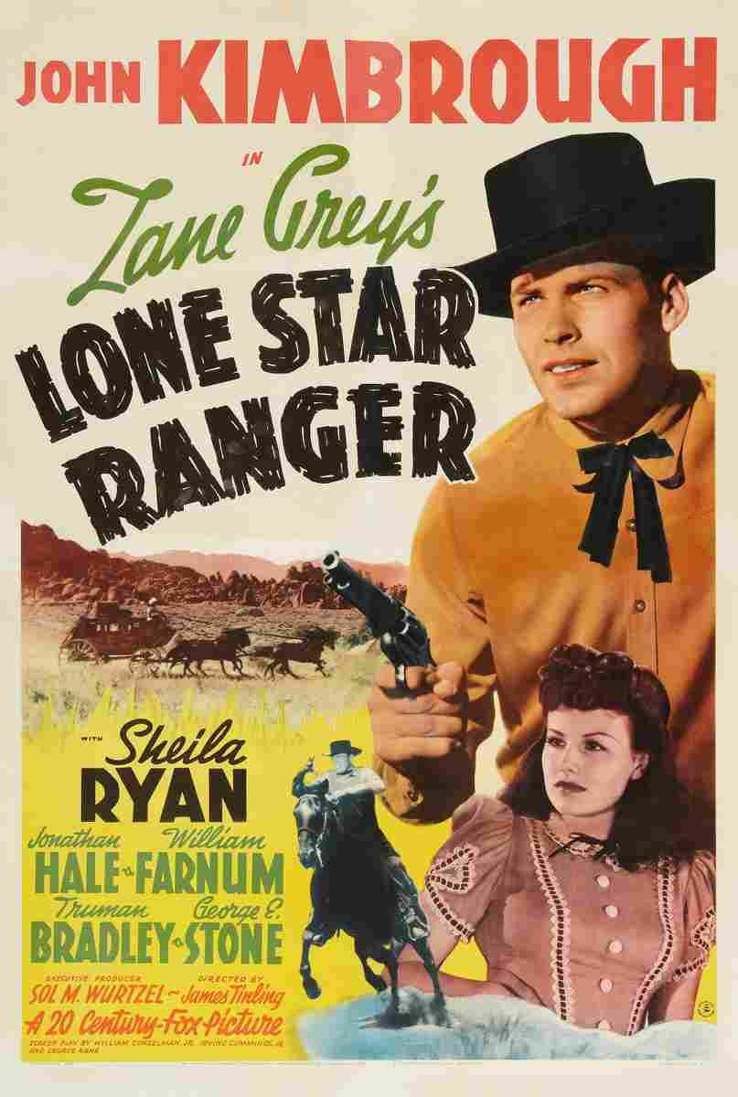 Lone Star Ranger 1942 01  film star poster A4 Photo Print
