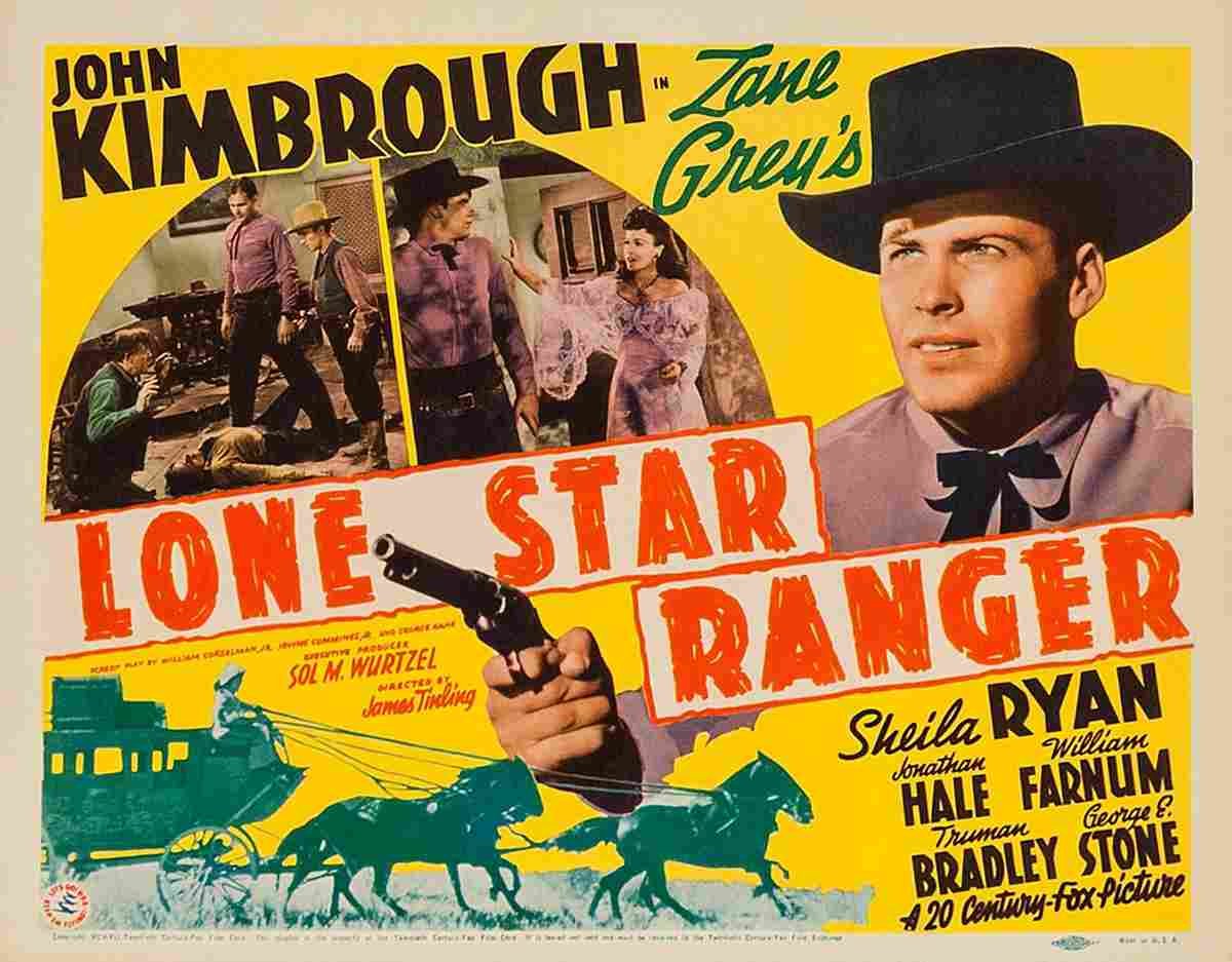 Lone Star Ranger 1942 02  film star poster A4 Photo Print