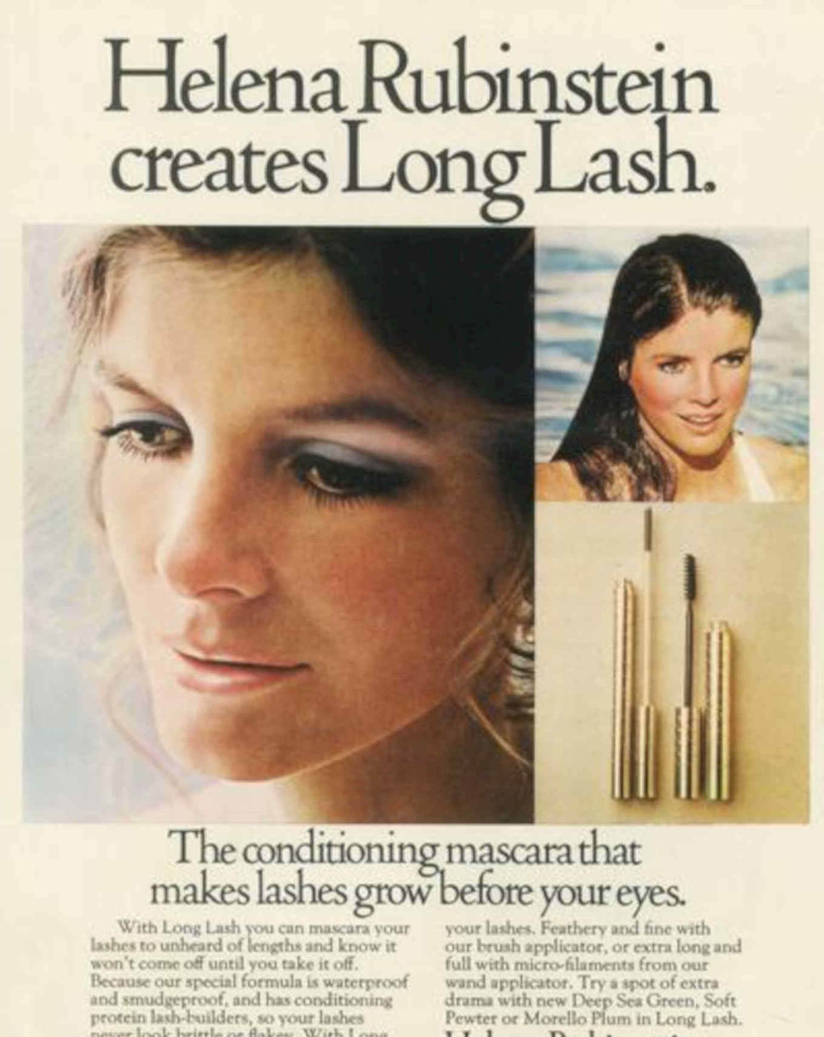Long Lash Mascara Vintage Retro Advert Poster A4 Photo Print