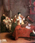Longhi Pietro The Concert A4 Photo Print
