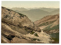 Looking towards Titlis Pilatus Vintage A4 Photo Print