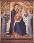 Lorenzetti Pietro MadonnEnthroned With Angels A4 Photo Print
