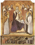 Lorenzetti Pietro MadonnWith Angels Between St Nicholas And Prophet Elish A4 Photo Print