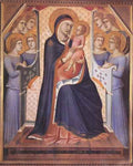 Lorenzetti Pietro Madonna Enthroned With Angels A4 Photo Print