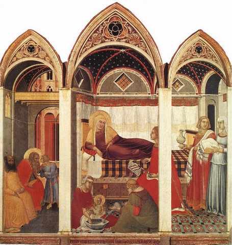Lorenzetti Pietro The Birth Of Mary A4 Photo Print
