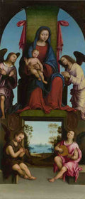 Lorenzo Costa The Virgin and Child A4 Photo Print