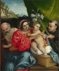 Lorenzo Lotto The Virgin and Child with Saints A4 Photo Print