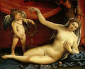 Lorenzo Lotto venus and cupid Art A4 Photo Print