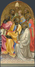 Lorenzo Monaco Adoring Saints Right Main Tier Panel A4 Photo Print