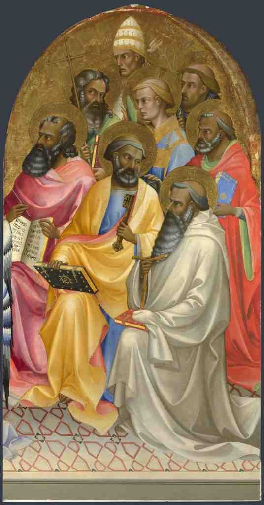 Lorenzo Monaco Adoring Saints Right Main Tier Panel A4 Photo Print