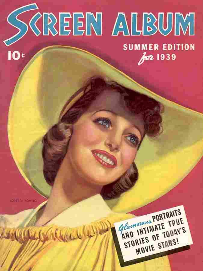 Loretta Young Screen Album 1 film star poster A4 Photo Print