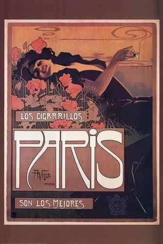 Los Cigarrillos Paris A4 Photo Print
