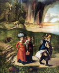 Lot's escape by Durer A4 Photo Print