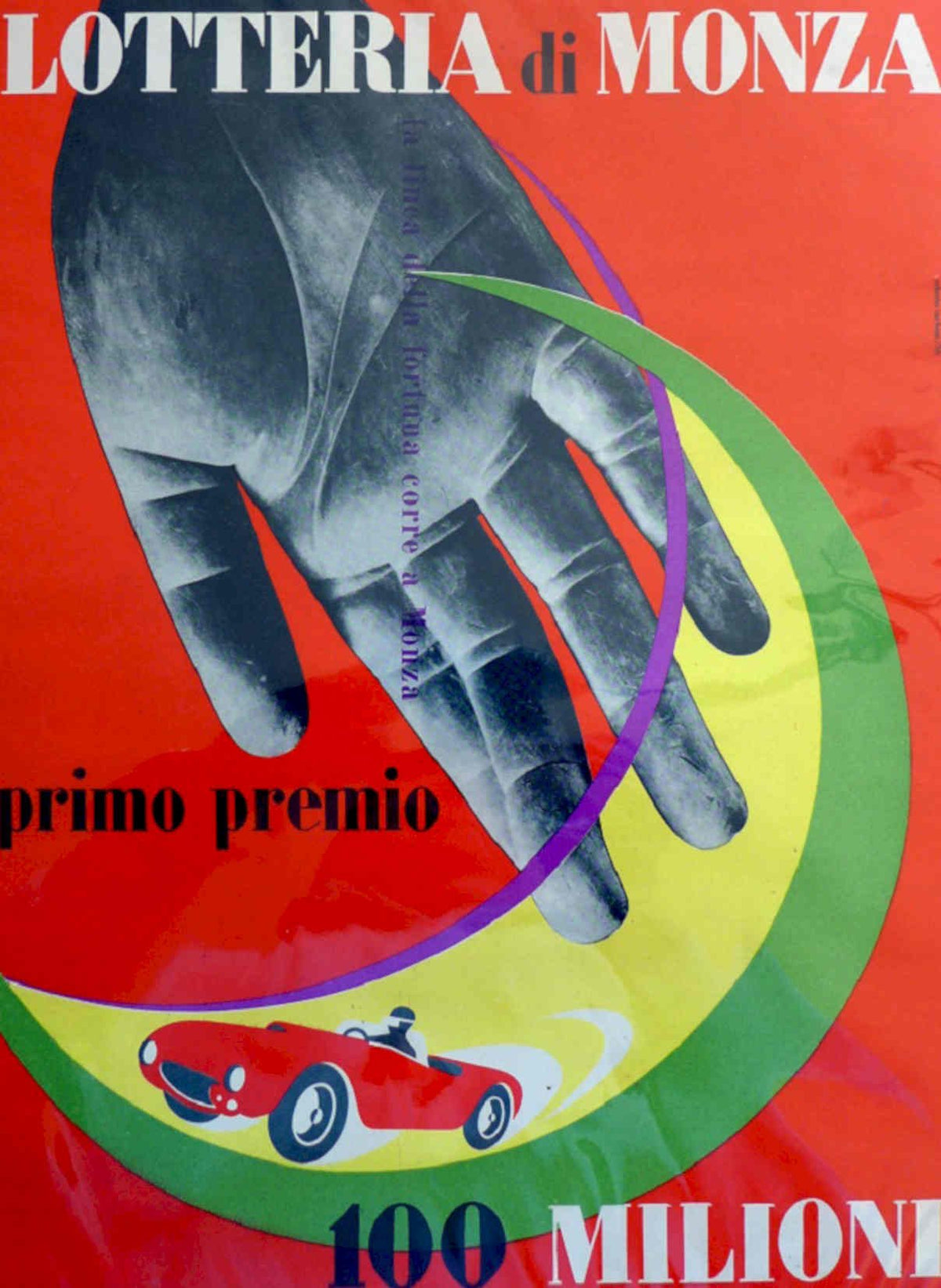 Lotteria Monza Poster Vintage Retro Advert Poster A4 Photo Print