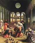 Lotto Lorenzo Christ Taking Leave Of His Mother 1521 A4 Photo Print