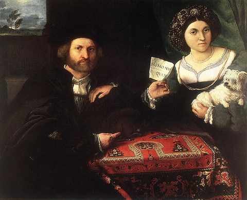 Lotto Lorenzo Husband And Wife 1523 A4 Photo Print