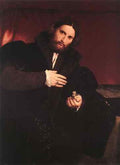 Lotto Lorenzo Man with a Golden Paw c1527  A4 Photo Print