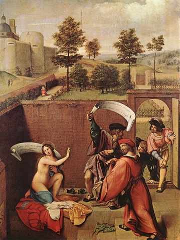 Lotto Lorenzo SusannAnd The Elders 1517 A4 Photo Print