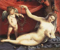 Lotto Lorenzo Venus and Cupid 1540  A4 Photo Print