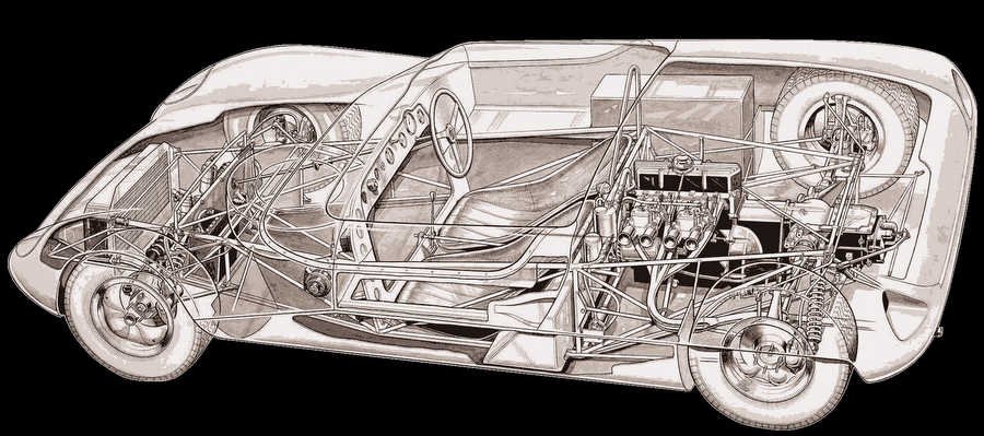 Lotus 23 cutaway A4 Photo Print