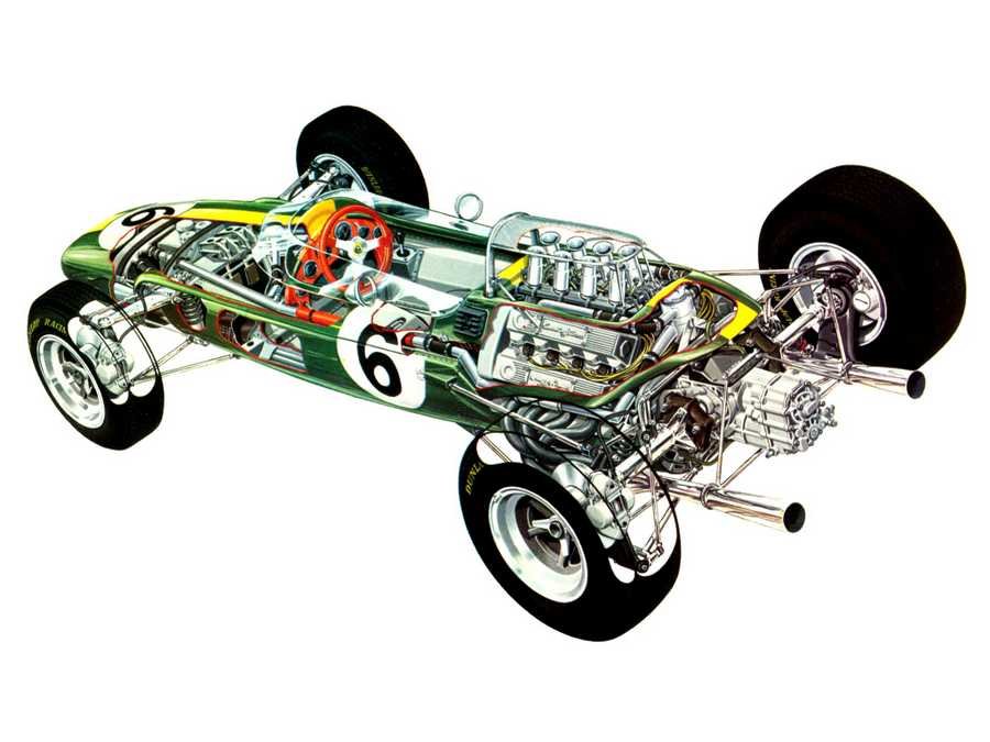 Lotus 33 cutaway A4 Photo Print