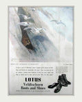 Lotus Boots Shoes Vintage Retro Advert Poster A4 Photo Print